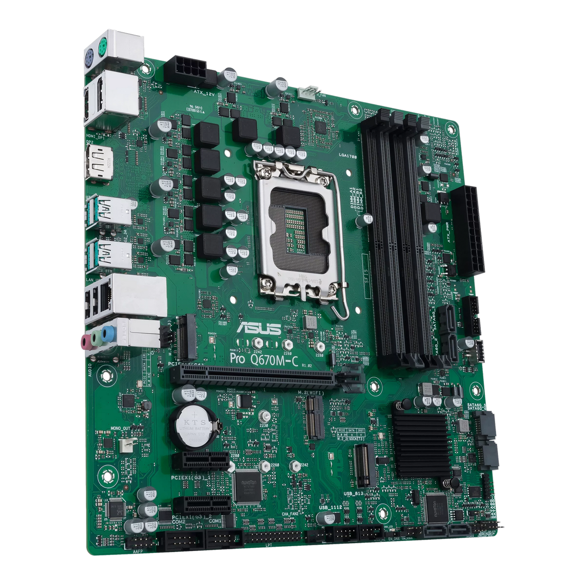 Материнская плата Asus PRO Q670M-C-CSM Soc-1700 Intel Q670 4xDDR5 mATX AC`97 8ch(7.1) GbLAN RAID+HDM
