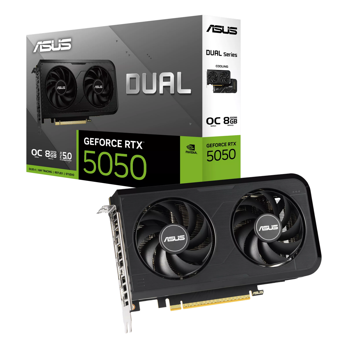 Видеокарта Asus PCI-E 5.0 DUAL-RTX5050-O8G NVIDIA GeForce RTX 5050 8Gb 128bit GDDR6 2647/20000 HDMIx