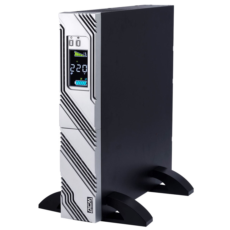Источник бесперебойного питания Powercom Smart King RT SRT-1000A LCD 900Вт 1000ВА черный