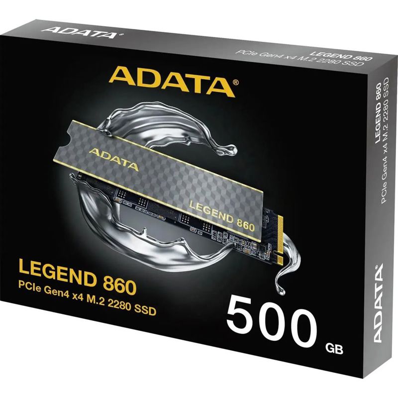 Накопитель SSD A-Data PCIe 4.0 x4 500GB SLEG-860-500GCS Legend 860 M.2 2280
