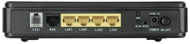 Шлюз VoIP/ 1-ports FXS RJ-11 ports,1 x 10/100 port (WAN), 4 10/100 (LAN) Wireless Internet Router wi