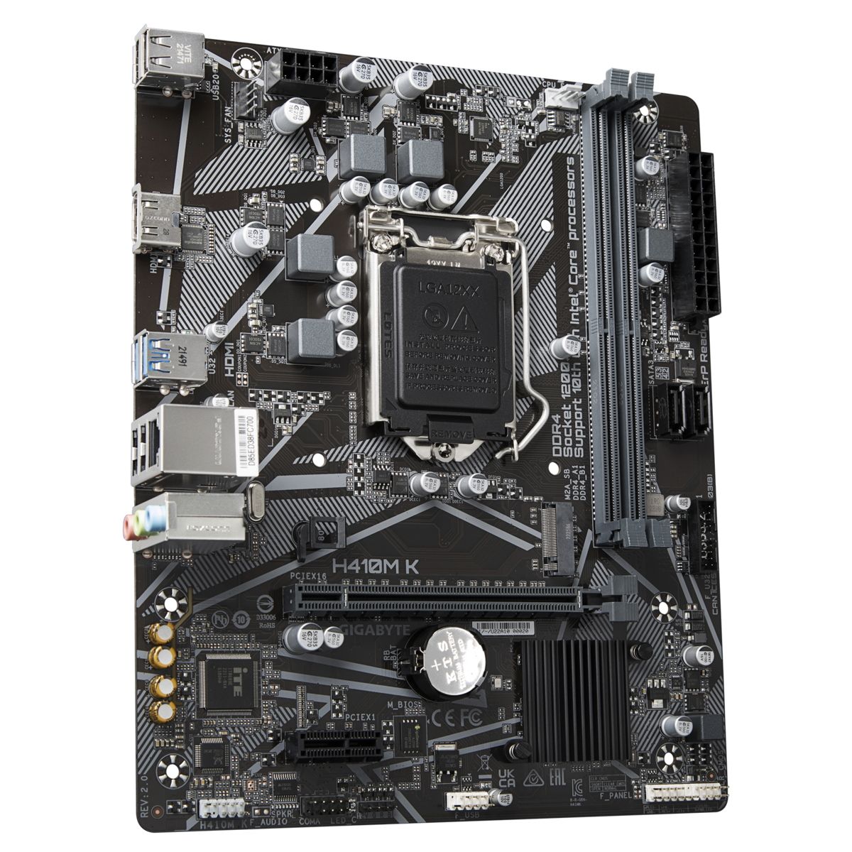Материнская плата Gigabyte H410M K 2.0, RTL