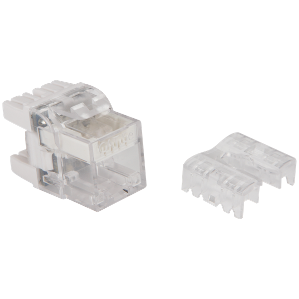 Модульрозиточный с индикатором Модуль Keystone, RJ45, кат.5E, UTP, 180 градусов, с индикатором, белы