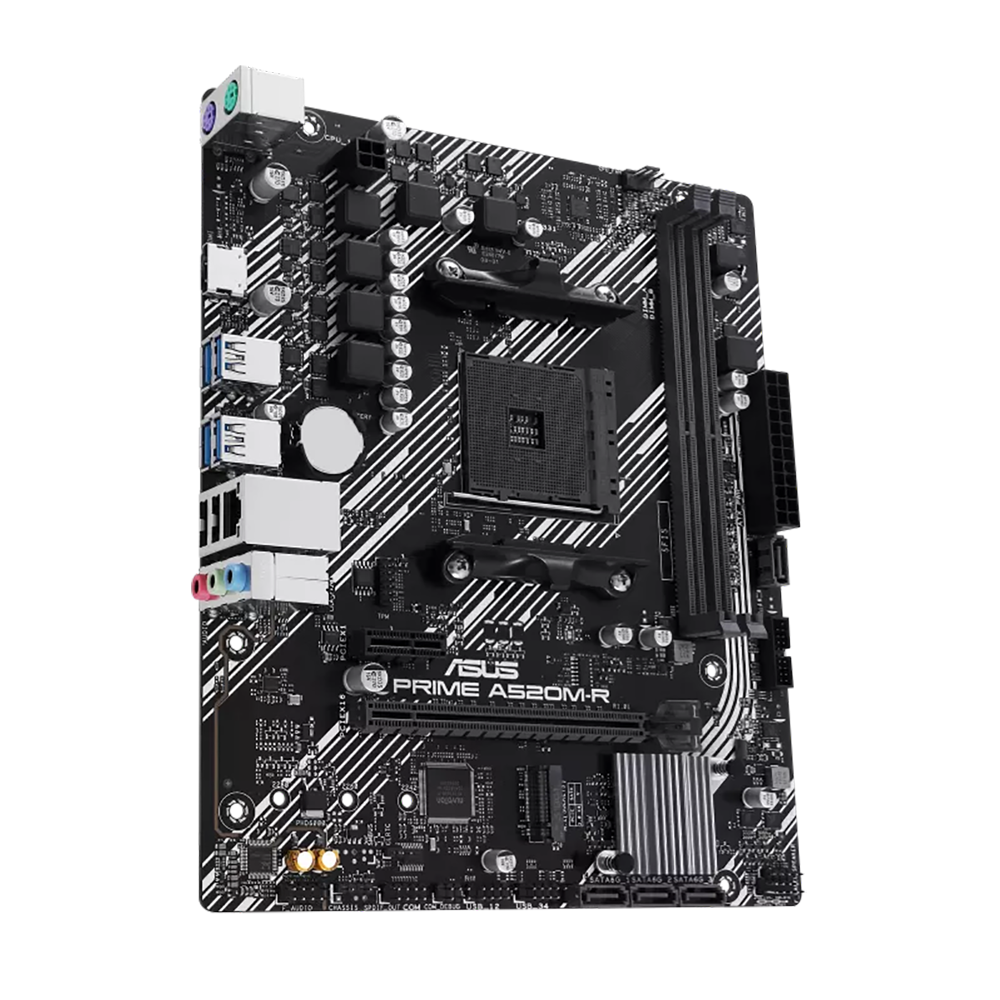 Материнская плата ASUS PRIME A520M-R, Socket AM4, A520, 2*DDR4,HDMI, 4SATA3 + RAID, Audio, Gb LAN, M