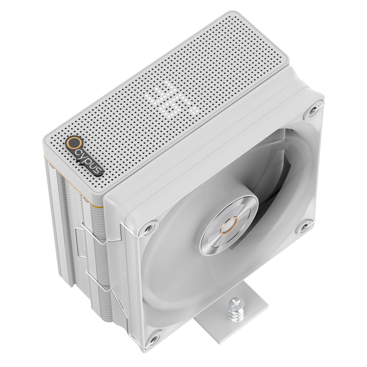 Кулер для процессора Ocypus Iota A40 WH, 120mm FAN, Display Panel, 4 HEAT PIPES, 4-PIN PWM, 500-2000