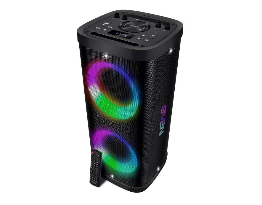 SVEN PS-930, черный (150 Вт, TWS, Bluetooth, FM, USB, microSD, LED-дисплей, 7200мА*ч)