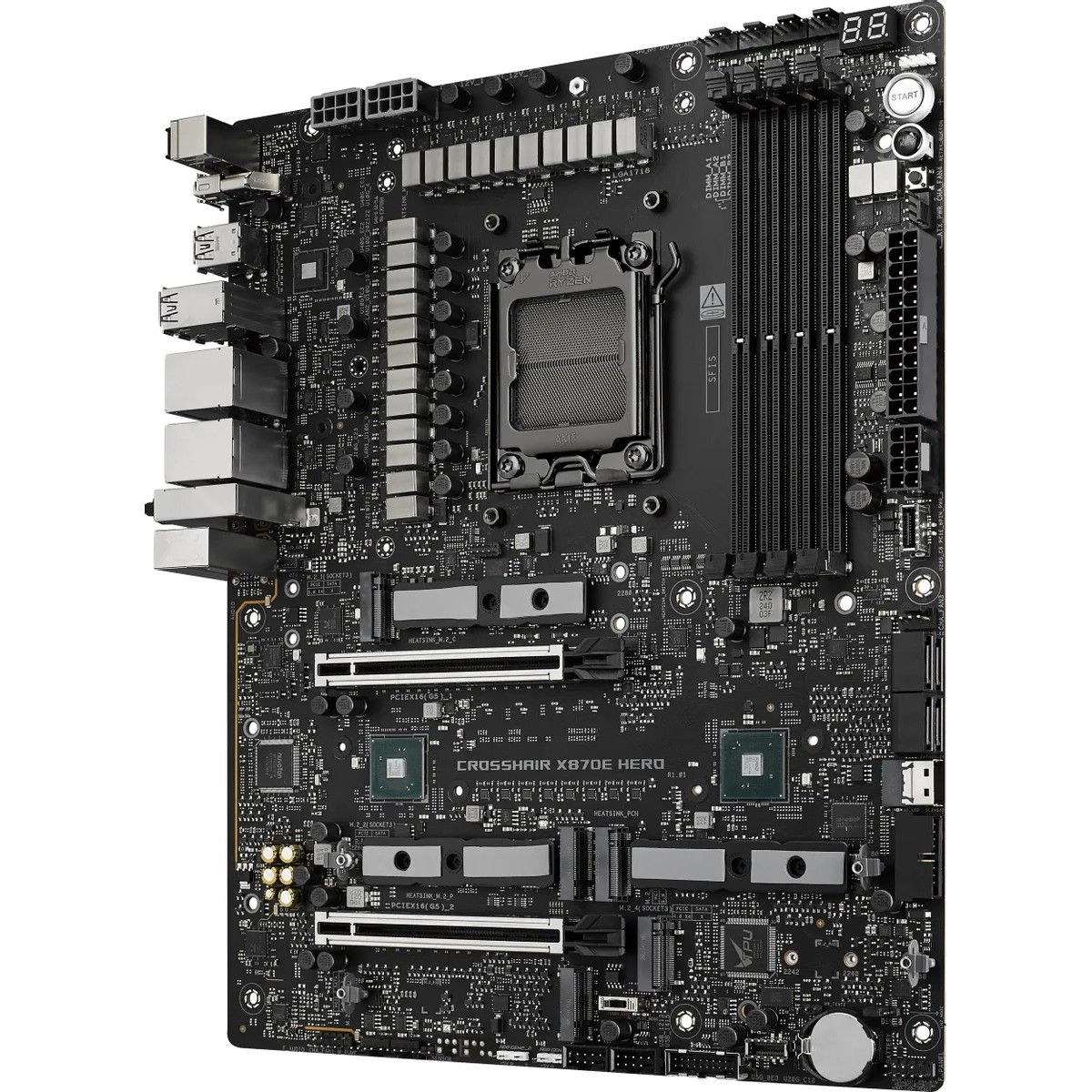 Материнская плата Asus ROG CROSSHAIR X870E HERO Socket AM5 AMD X870E 4xDDR5 ATX AC`97 8ch(7.1) 5Giga