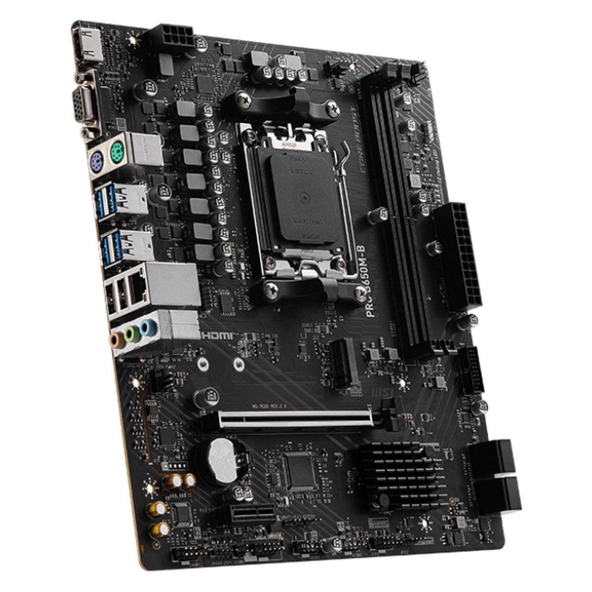 Материнская плата MSI PRO B650M-B Socket AM5 AMD B650 2xDDR5 mATX AC`97 8ch(7.1) 2.5Gg RAID+VGA+HDMI