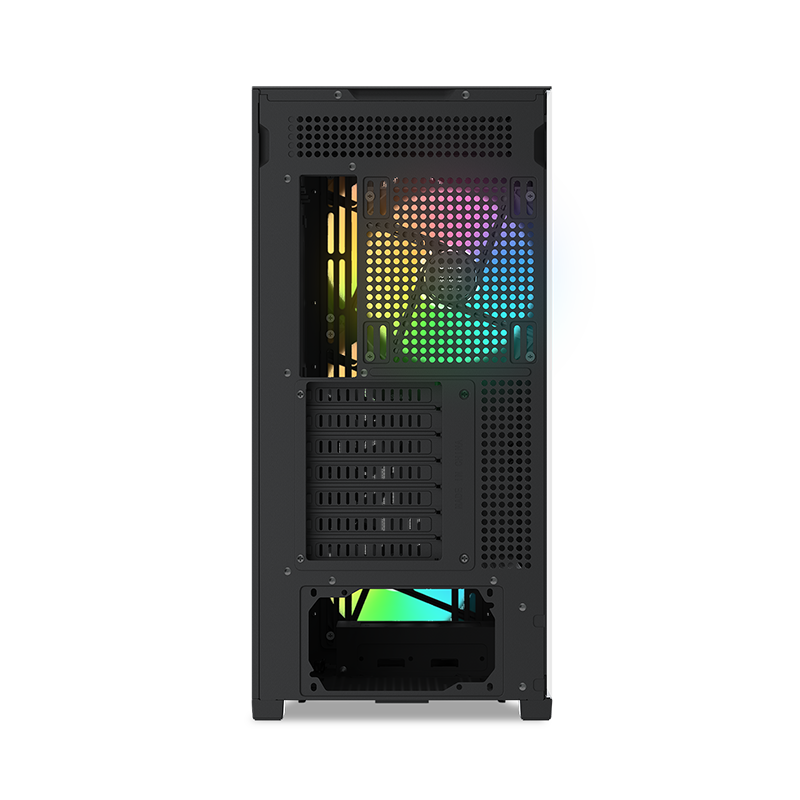 Корпус SAMA Z60 Black, Midi-Tower, TG, 4x140mm ARGB, 2xUSB 3.0 + 1xUSB 3.1 Type-C, E-ATX, ATX, mATX,