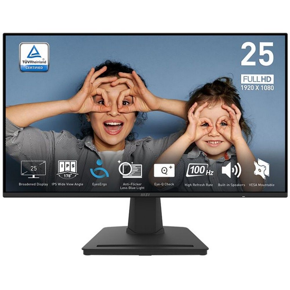 Монитор MSI 24.5" Pro MP252 черный IPS LED 1ms 16:9 HDMI M/M 300cd 178гр/178гр 1920x1080 100Hz DP FH