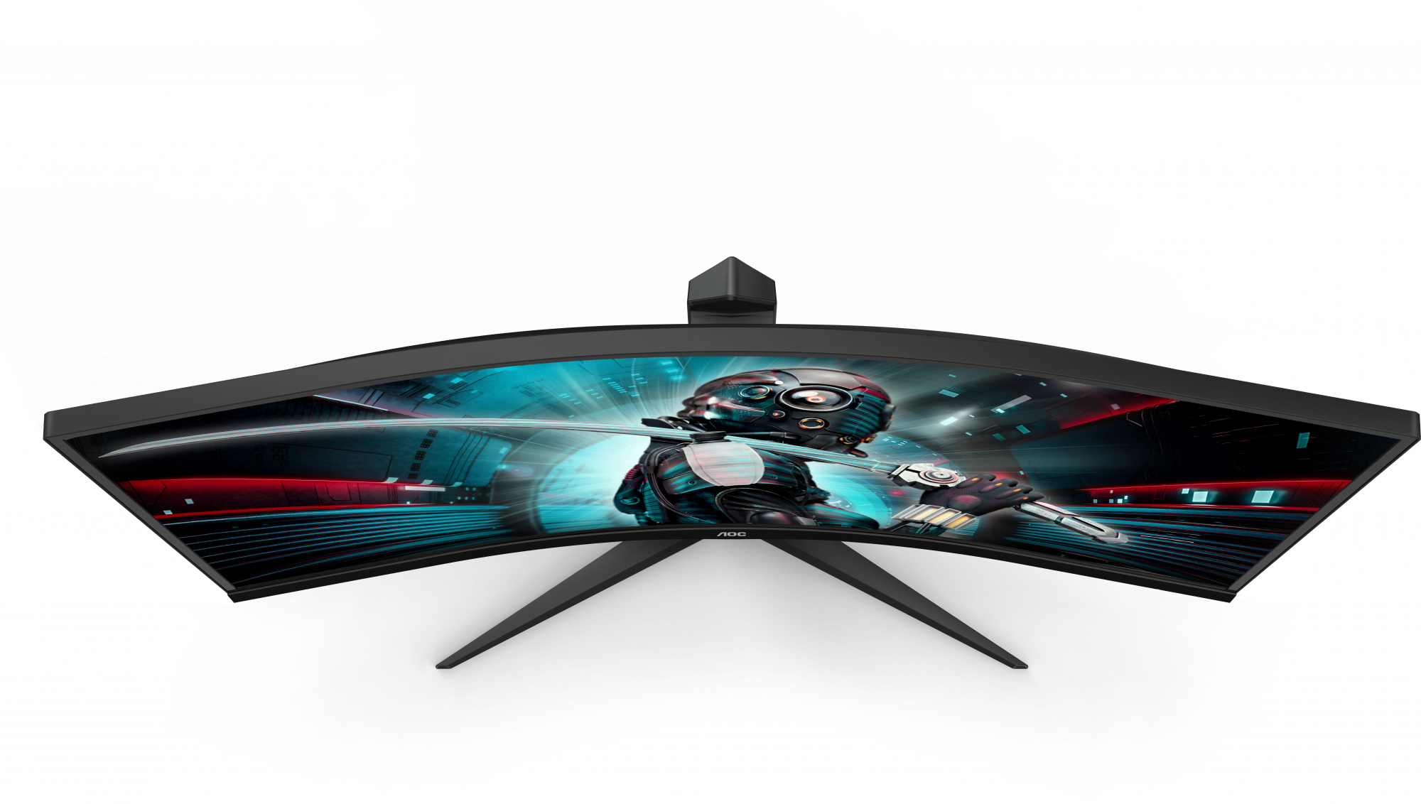 Монитор AOC 34" Gaming CU34G2X черный/красный VA LED 1ms 21:9 HDMI матовая HAS 300cd 178гр/178гр 344