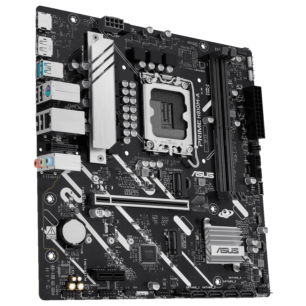 Материнская плата Asus PRIME H810M-A-CSM Soc-1851 Intel H810 2xDDR5 mATX AC`97 8ch(7.1) GbLAN RAID+H