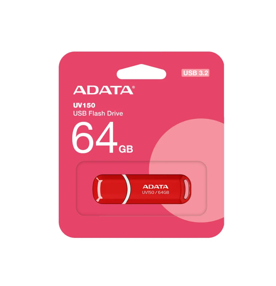 Флеш Диск A-Data 64Gb DashDrive UV150 AUV150-64G-RRD USB3.0 красный