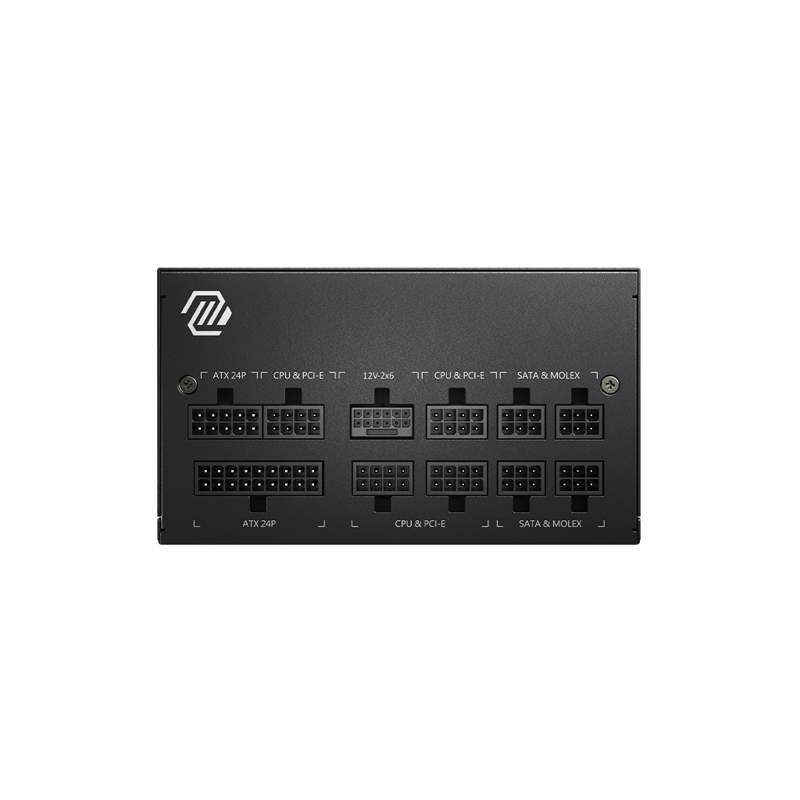 Блок питания MSI ATX 850W MAG A850GL PCIE5 80+ gold (20+4pin) APFC 120mm fan 8xSATA Cab Manag RTL