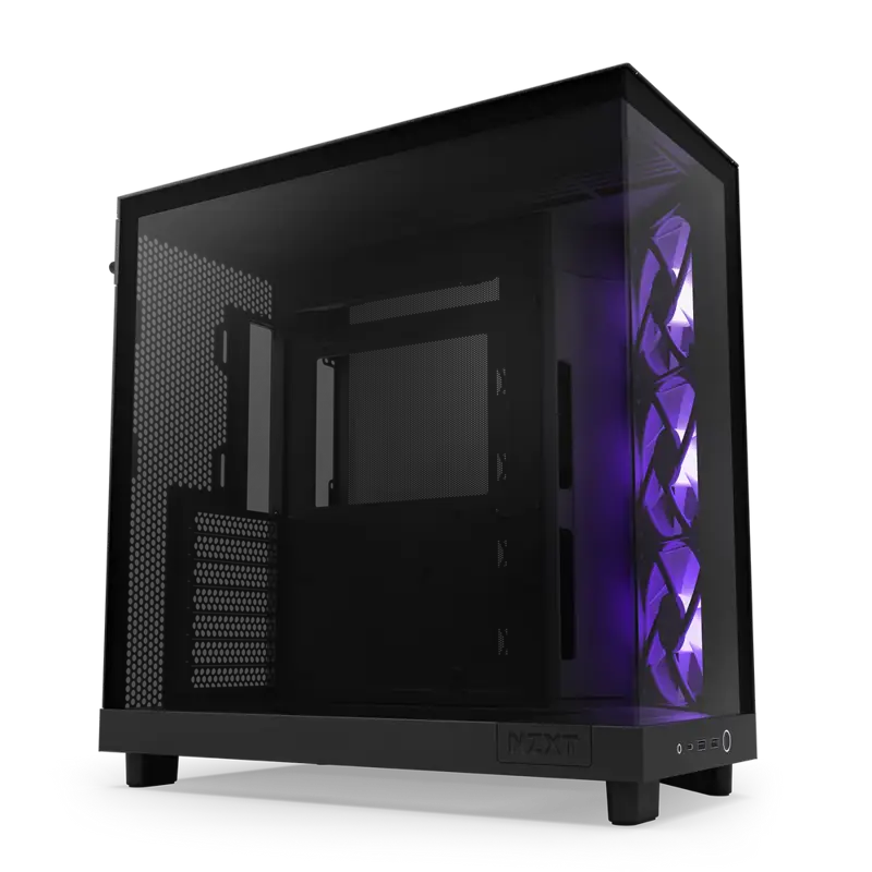 Корпус NZXT H6 Flow RGB (2023), Midi-Tower, TG, 3x120mm RGB, 2xUSB-A 3.2 + 1xUSB-C 3.2, ATX, mATX, m