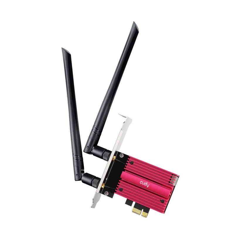 Сетевой адаптер Wi-Fi + Bluetooth Cudy WE3000S АХ5400 PCI Express (ант.внеш.съем) 2ант.