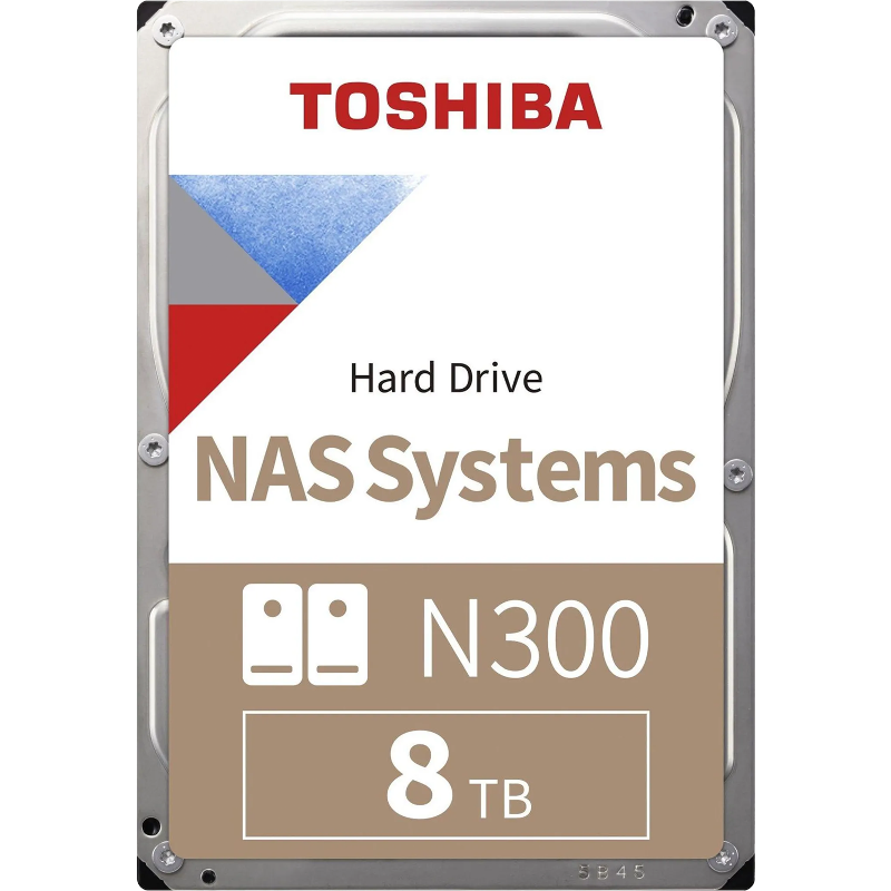 Жесткий диск Toshiba N300 NAS SATA3 3.5" 8TB 7200 512Mb 6Gb/s 1 year warranty (replacement ST8000NT0