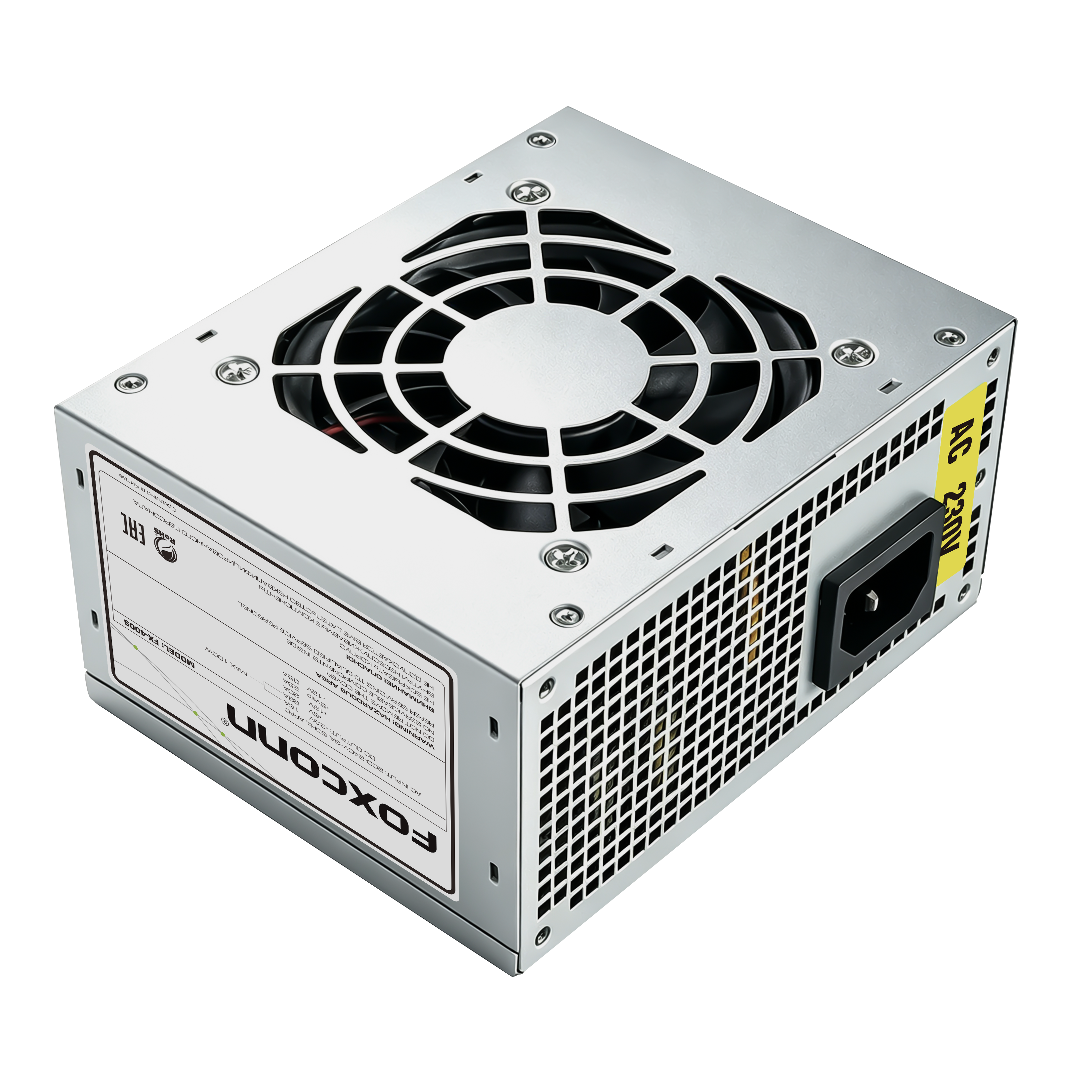 блок питания 400 Ватт/ Power Supply Foxconn 400W SFX, APFC, 80FAN, 3xSATA, 1xPATA, 24+8