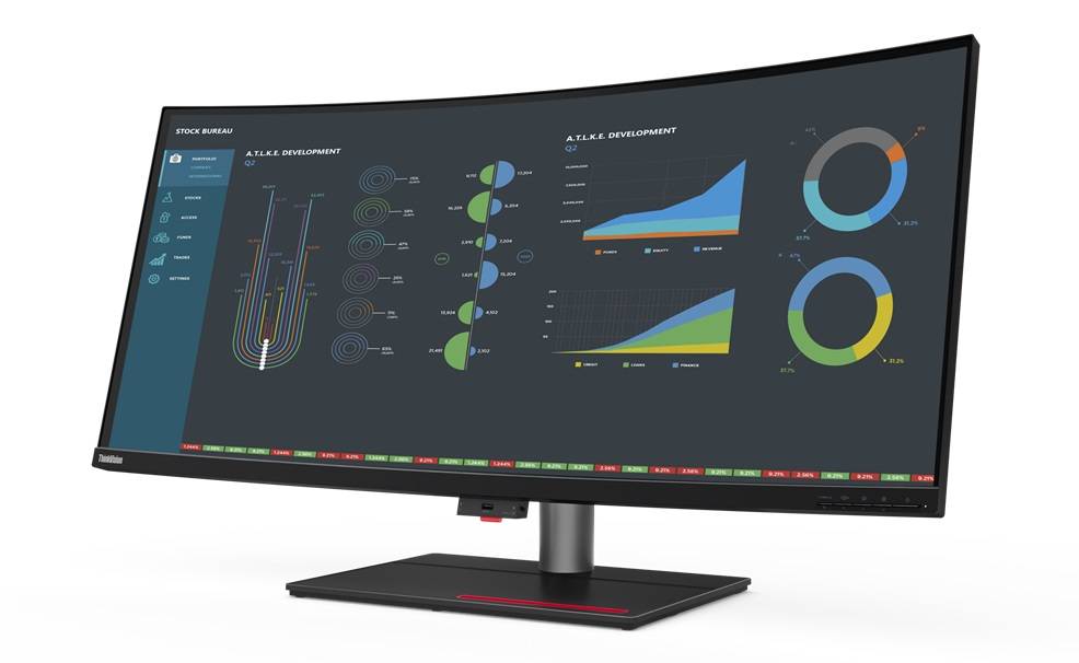 Монитор Lenovo ThinkVision P40w-20 39.7" 21:9 UHD (5120x2160) IPS, AG, Curved, 4ms, 300N, 2xThunderb
