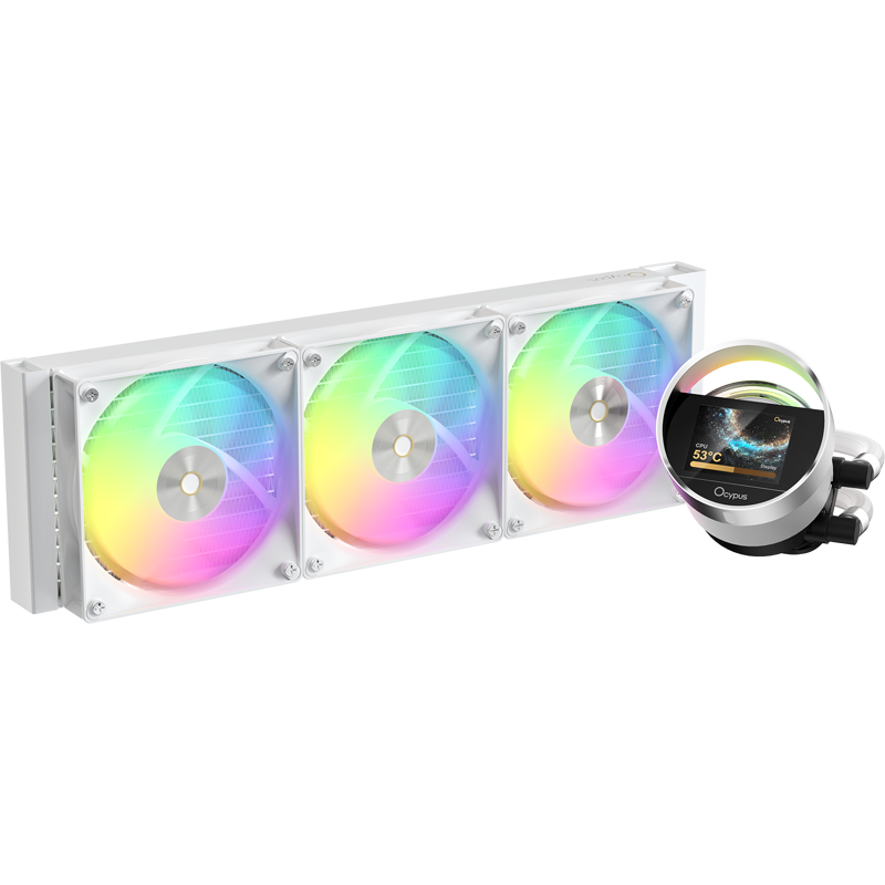 Система жидкостного охлаждения Ocypus Sigma L36 WH ARGB (300W, 360mm, LED, White, ARGB/ Fans: 3x120m
