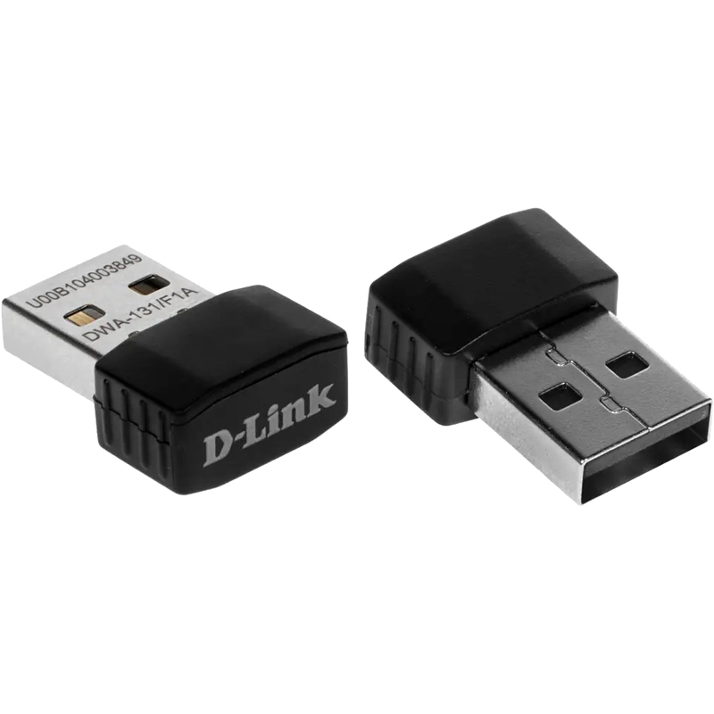 Сетевой адаптер Wi-Fi D-Link DWA-131 DWA-131/F1A N300 USB 2.0 (ант.внутр.) 2ант.