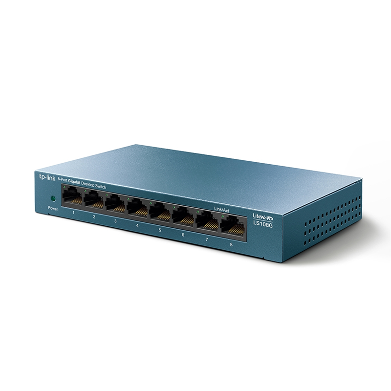 Коммутатор TP-Link LS108G (L2) 8x1Гбит/с неуправляемый
