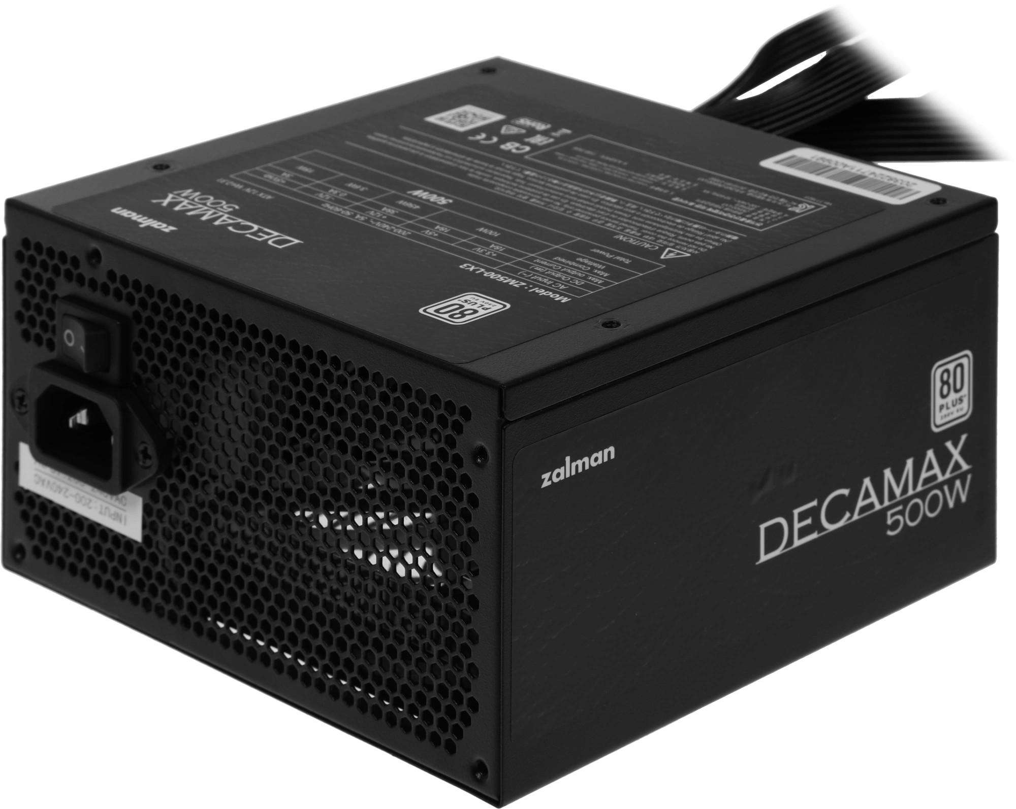 Блок питания Zalman ATX 500W ZM500-LX3 80+ (20+4pin) APFC 120mm fan 4xSATA RTL
