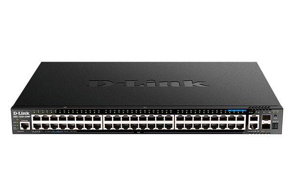 Коммутатор D-Link DGS-1520-52MP/A1A (L3) 48x1Гбит/с 2x10Гбит/с 4x2.5Гбит/с 2SFP+ 48PoE+ 370W управля