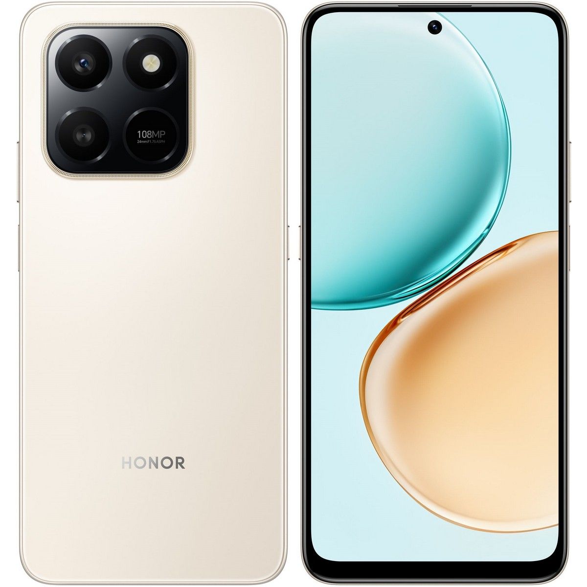 Смартфон HONOR X7d 6+128Gb золотой (5109BXJS)
