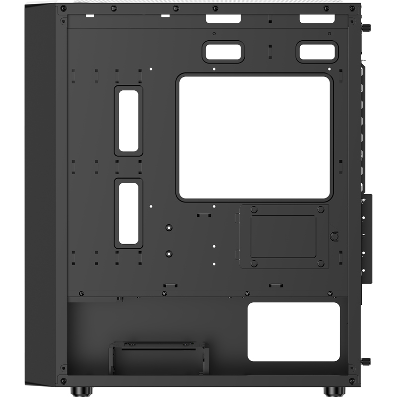 Корпус Ocypus Gamma C50 BK ARGB, Mini-Tower, TG, 4x120mm ARGB, 1xUSB-A 3.0 + 2xUSB 2.0, mATX, mITX B
