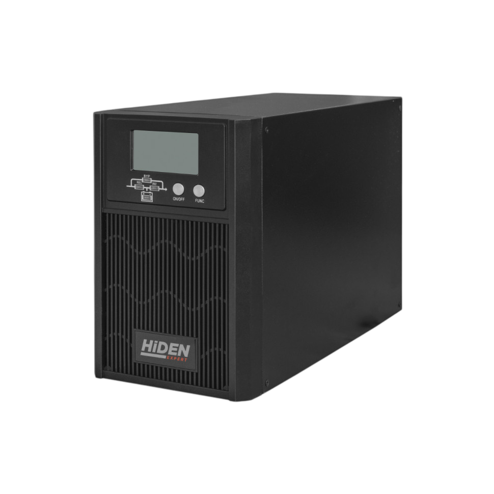 ИБП HIDEN EXPERT HE11001S, встроенные АКБ в корпусе (3х9А/ч), 1 kVA/1 kW (PF=1 {С двойным преобразов