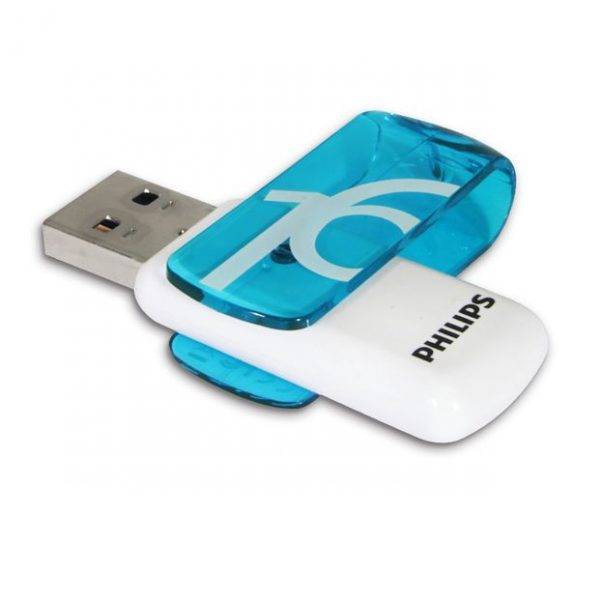 Флеш накопитель 16GB PHILIPS VIVID2.0 16GB, USB 2.0