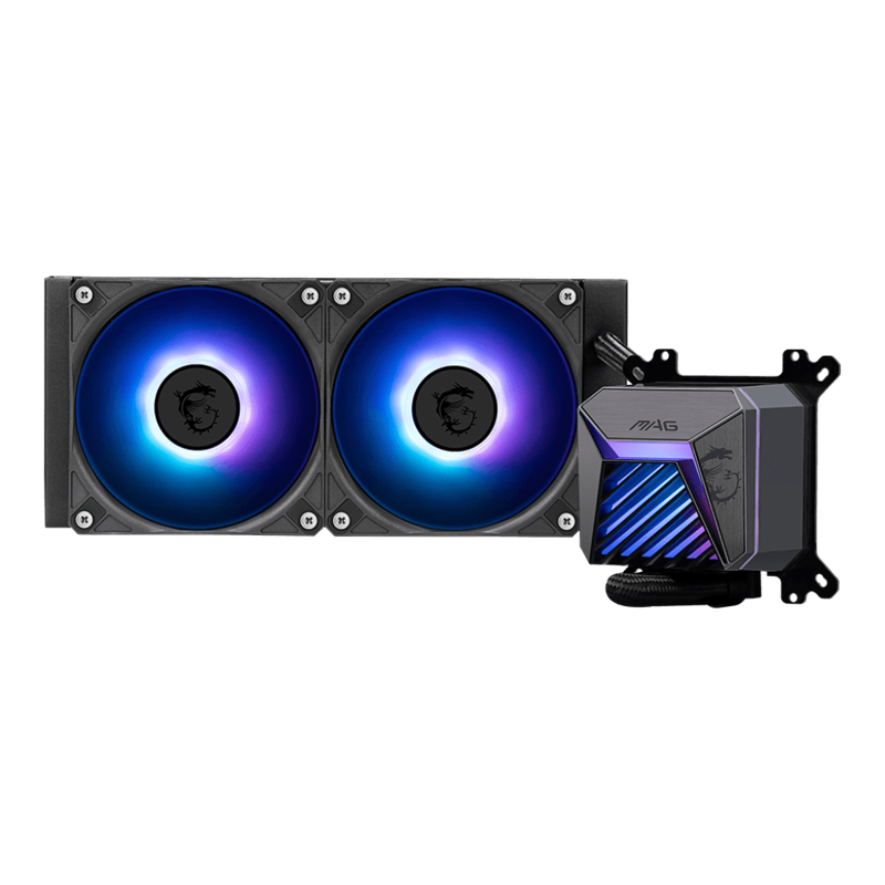Жидкостная система охлаждения MSI MAG CORELIQUID A15 240 2x ARGB Fan, ARGB Block