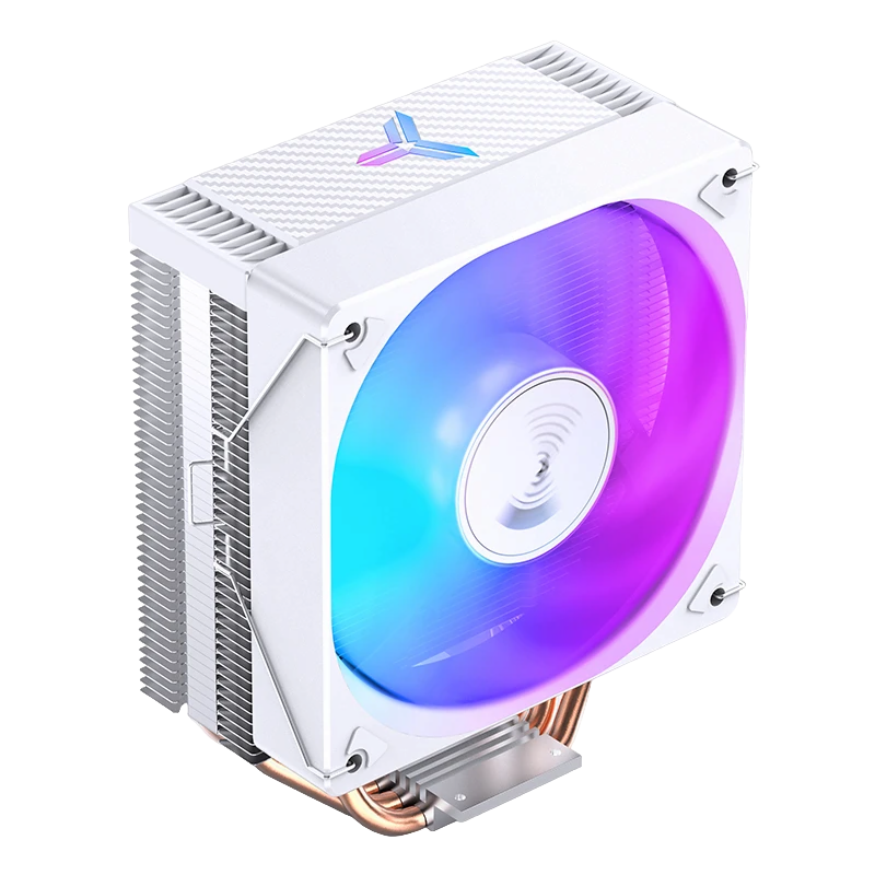 Кулер JONSBO CR-1000E White LGA1700/1200/115X (24шт/кор, TDP 210W, PWM, 120mm Dynamic Multi-Color LED Fan, 4 тепловые трубки, белый, 4-pin) Retail