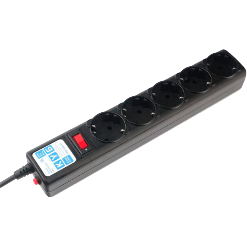 Сетевой фильтр Powercube SPG5-C3 3м (5 розеток) черный (коробка)
