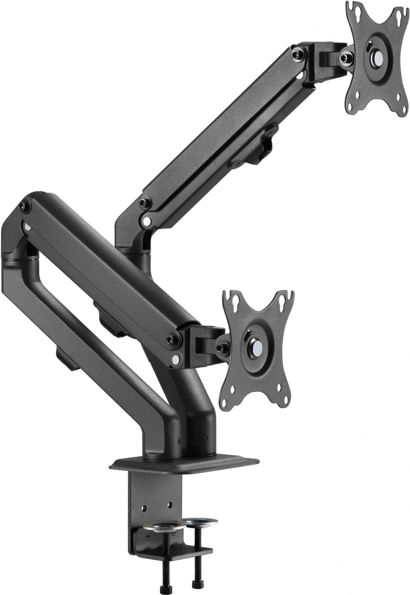 Кронштейн для мониторов Ultramounts UM729 черный 17"-27" макс.7кг крепление к столешнице поворот и н