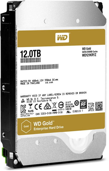Жесткий диск WD SATA-III 12TB WD121KRYZ Server Gold 512E (7200rpm) 256Mb 3.5"