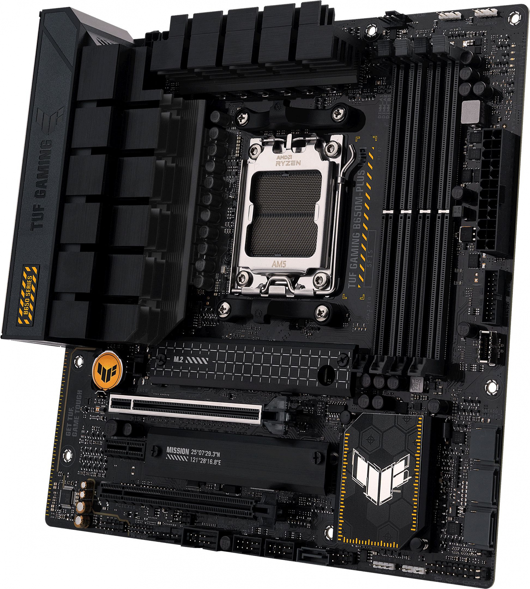 Материнская плата Asus TUF GAMING B650M-PLUS WIFI Socket AM5 AMD B650 4xDDR5 mATX AC`97 8ch(7.1) 2.5