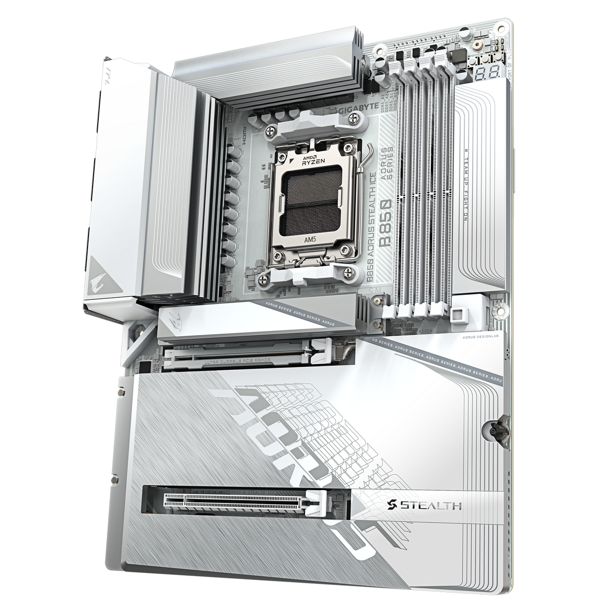 Материнская плата Gigabyte B850 AORUS STEALTH ICE, RTL