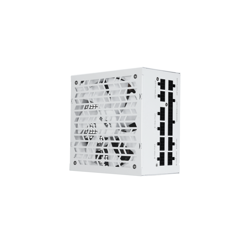 Блоки питания SAMA G1000 White (HAT-1000yzB1G), 1000W 80+ Gold (ATX, 3.1, PCIe 5.0, Full modular, 1x