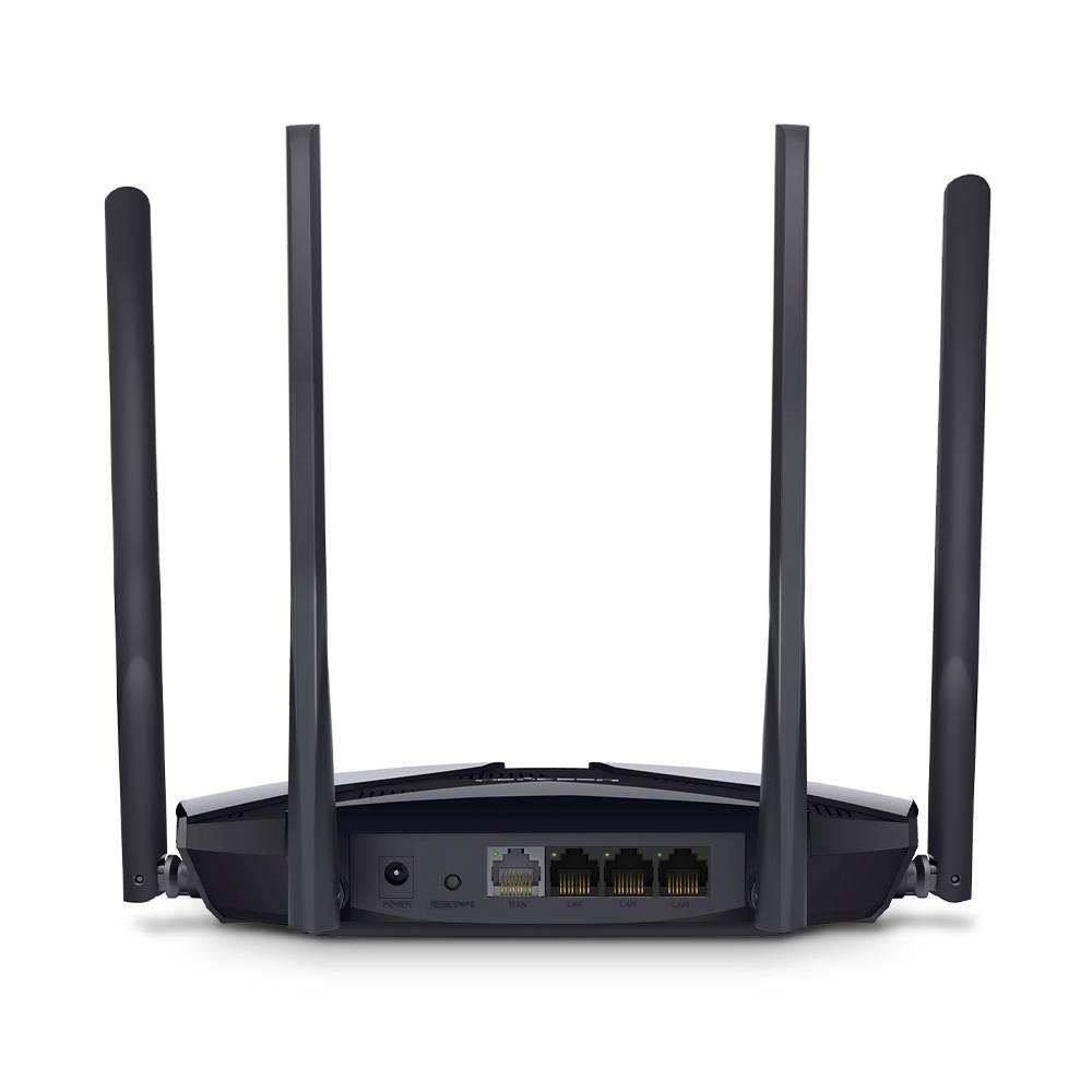Роутер беспроводной Mercusys MR80X AX3000 10/100/1000BASE-TX черный