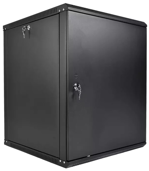 шкаф ЦМО Шкаф телекоммуникационный настенный разборный ЭКОНОМ 12U (600  650) дверь металл, цвет черн