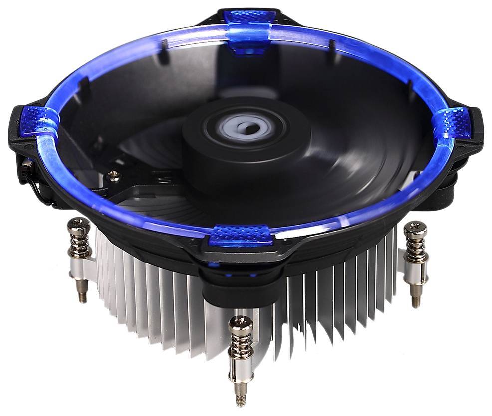 Кулер CPU ID-Cooling DK-03_HALO-I-B (1150/1151/1155, 100W, 26.4 dB, 1600 rpm, 120мм, 3pin, синяя под