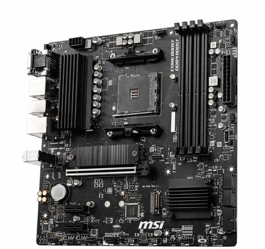 Материнская плата MSI B550M PRO-VDH Soc-AM4 AMD B550 4xDDR4 mATX AC`97 8ch(7.1) GbLAN RAID+VGA+HDMI+