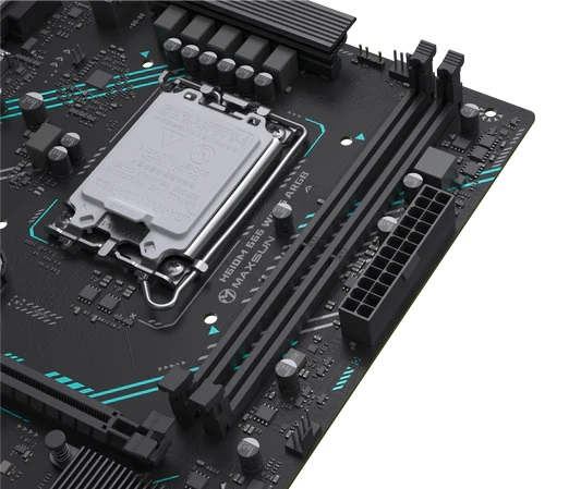 Материнская плата MAXSUN MS-H610M 666 WIFI6 ARGB, LGA1700, H610, 2*DDR4, 3*SATA3, M.2, USB 3.2, USB 