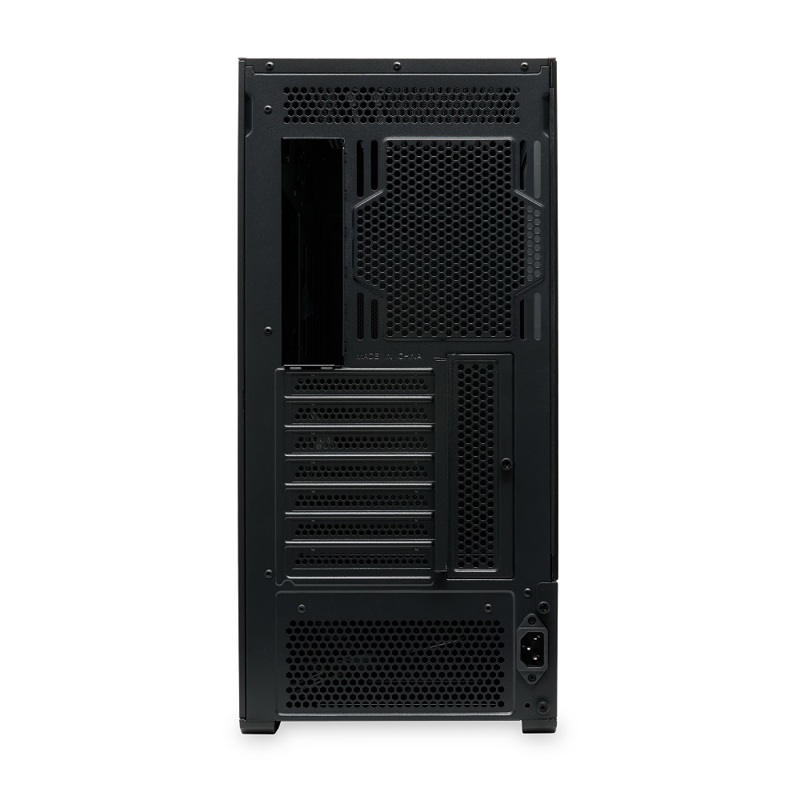 Корпус HSPD M712, Mesh Mid Tower, Black, TG, 0.6 SPCC, no fans, E-ATX, ATX, mATX, mITX, 175/410/160m