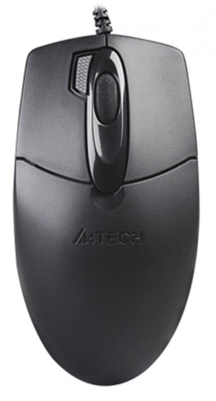 Мышь A4Tech OP-730D черный оптическая 1200dpi USB 4but