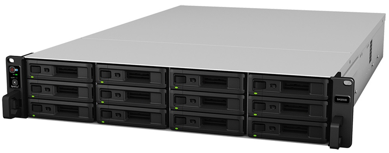 Synology SA3200D Сетевое хранилище 12x2.5"/3.5" SAS, Intel Xeon D-1521/4x2.4GHz, 8GB DDR4, 2x1 Гбит/