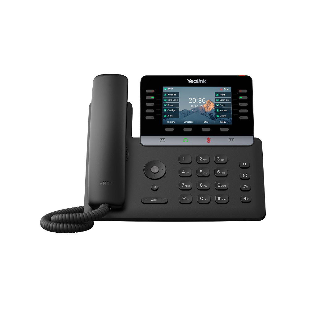 Телефон YEALINK SIP-T74U, 16 аккаунтов, 4,3" цветной экран, порт USB, BLF,  PoE, GigE, без БП, шт