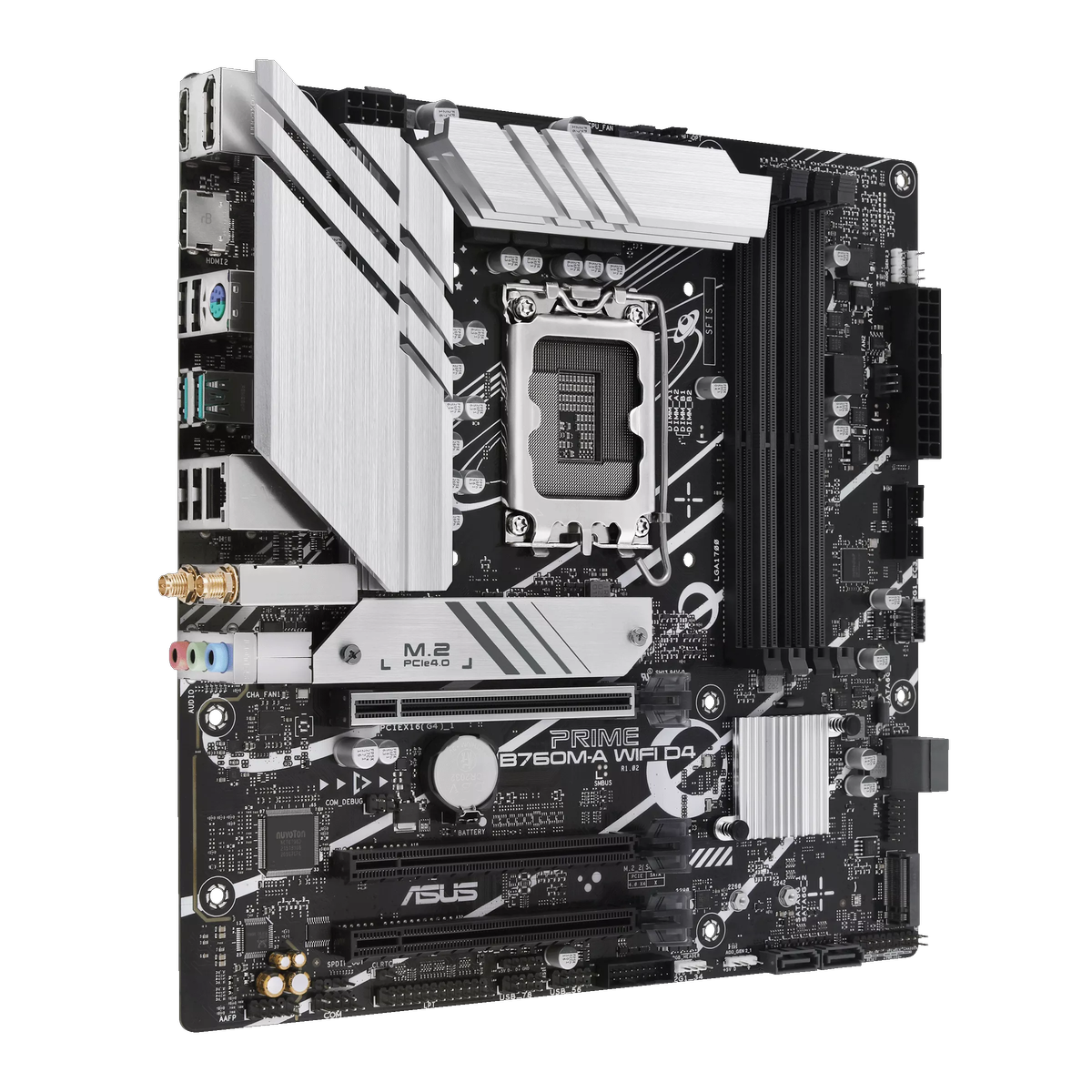 Материнская плата Asus PRIME B760M-A WIFI D4 Soc-1700 Intel B760 4xDDR4 mATX AC`97 8ch(7.1) GbLAN RA